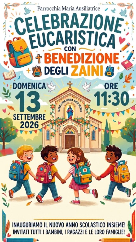benedizione degli zaini